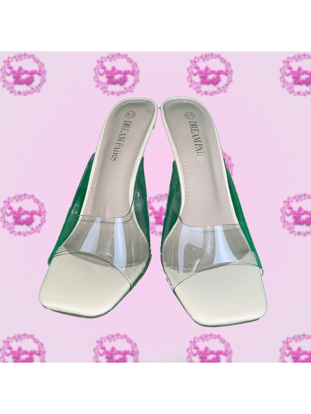 Dream Pairs Clear Heels